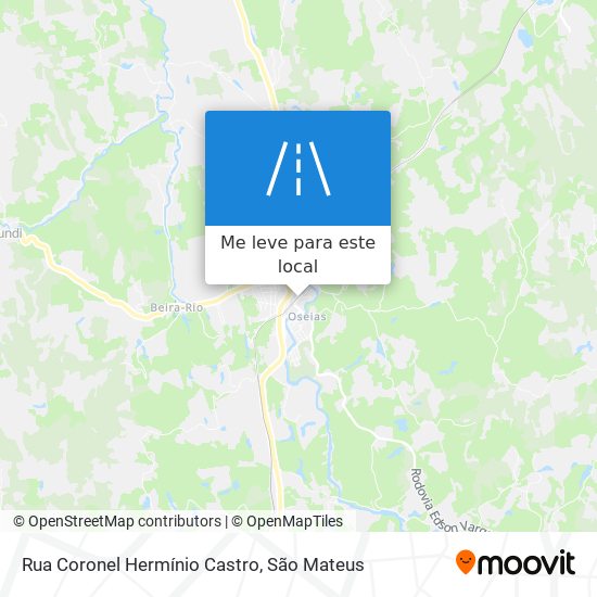 Rua Coronel Hermínio Castro mapa