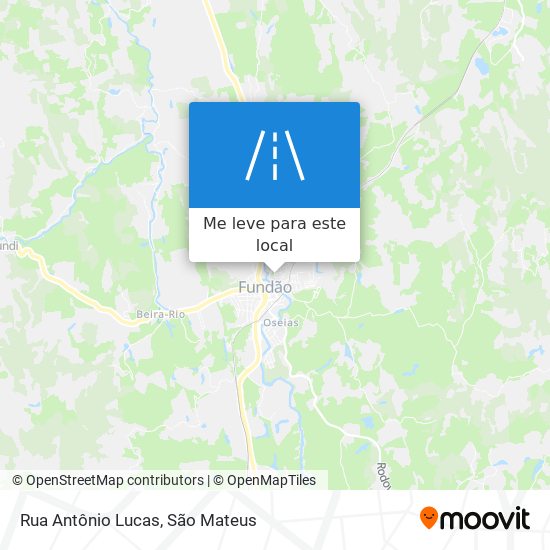 Rua Antônio Lucas mapa