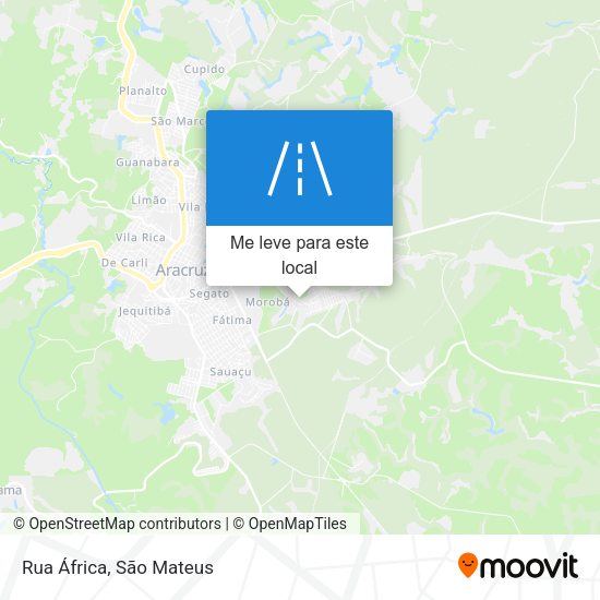 Rua África mapa