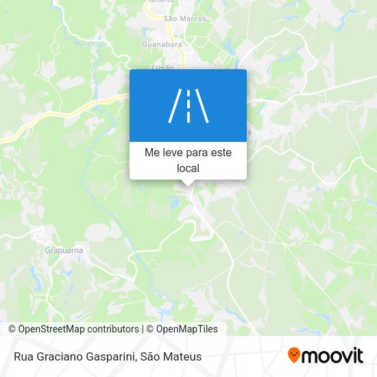 Rua Graciano Gasparini mapa