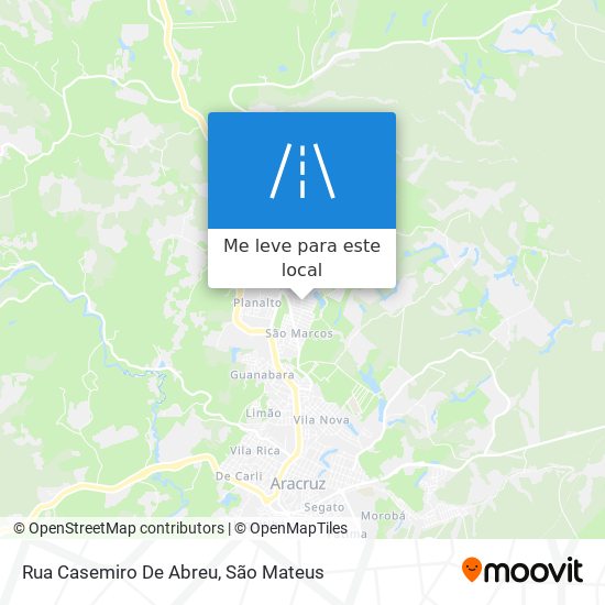 Rua Casemiro De Abreu mapa