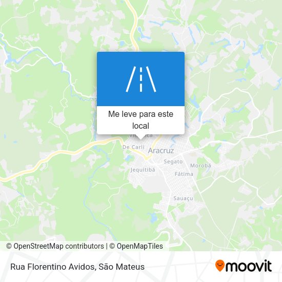 Rua Florentino Avidos mapa