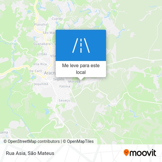Rua Asia mapa
