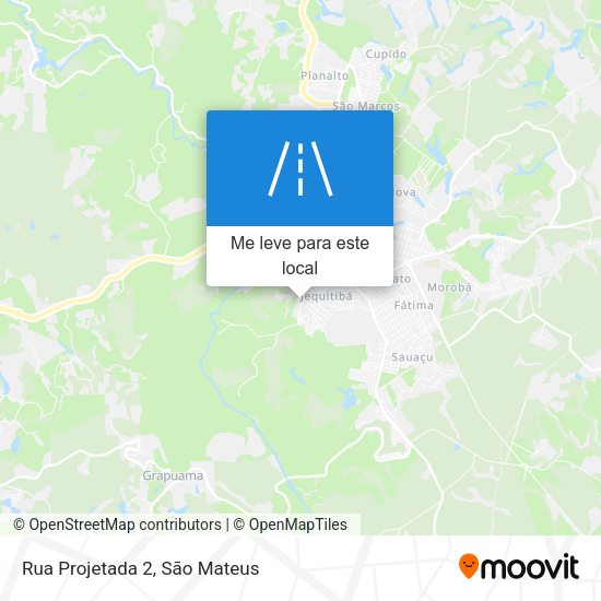 Rua Projetada 2 mapa