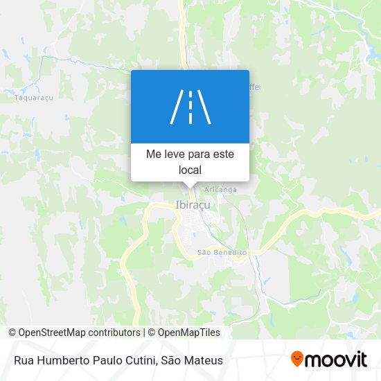 Rua Humberto Paulo Cutini mapa