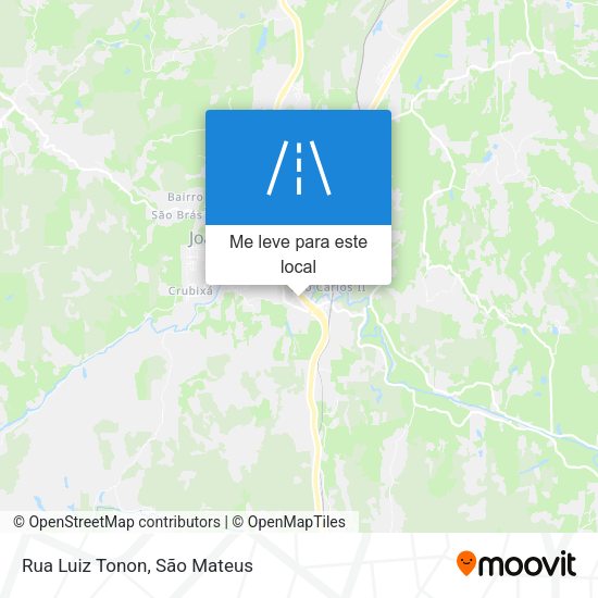 Rua Luiz Tonon mapa