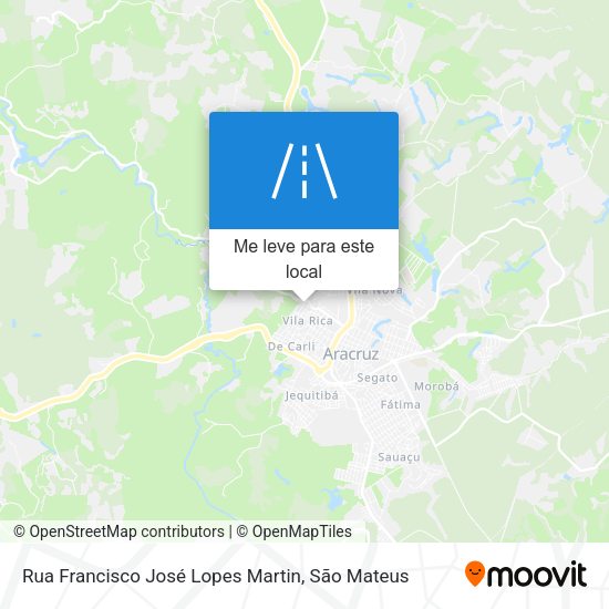 Rua Francisco José Lopes Martin mapa
