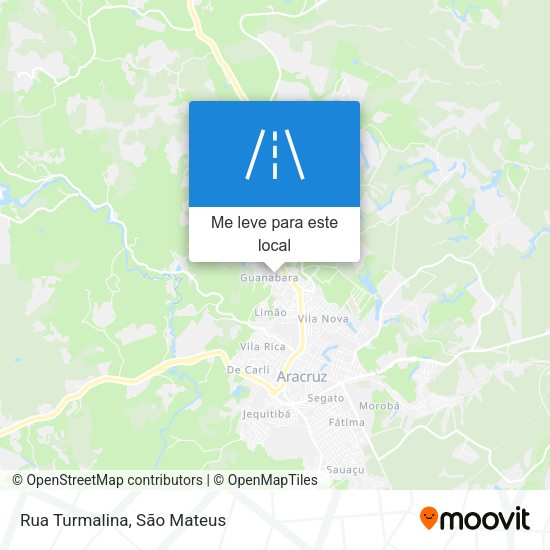 Rua Turmalina mapa