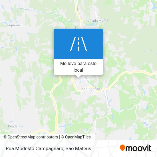 Rua Modesto Campagnaro mapa