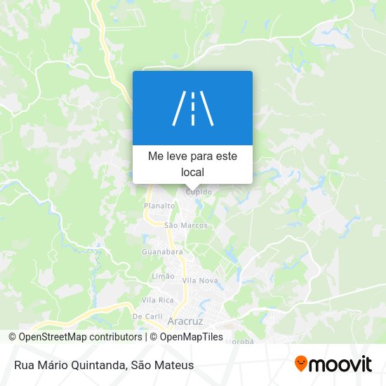 Rua Mário Quintanda mapa