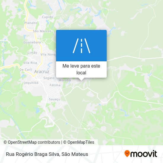 Rua Rogério Braga Silva mapa