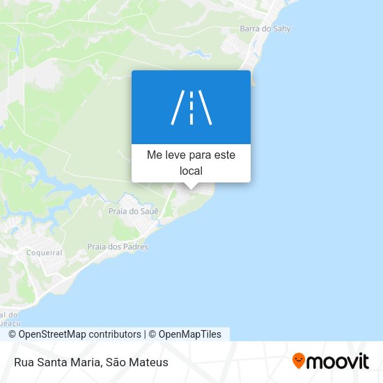 Rua Santa Maria mapa