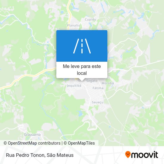Rua Pedro Tonon mapa