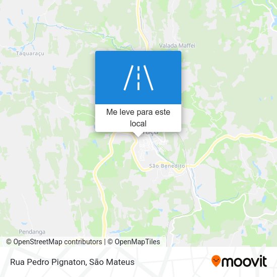 Rua Pedro Pignaton mapa