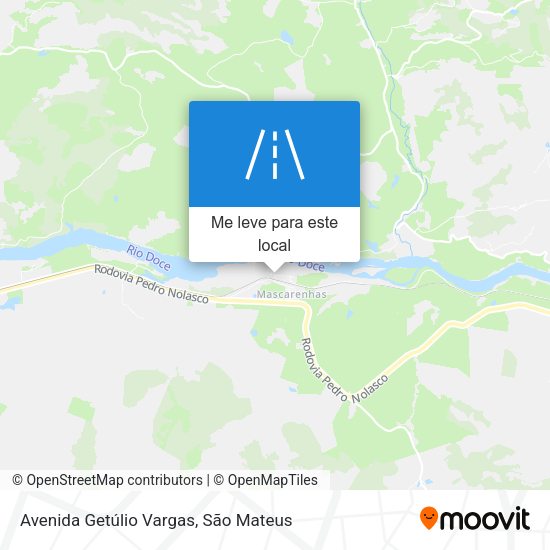 Avenida Getúlio Vargas mapa