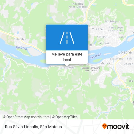 Rua Sílvio Linhalis mapa