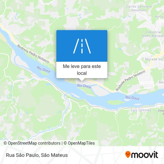 Rua São Paulo mapa