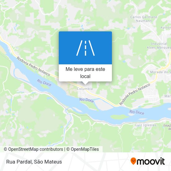 Rua Pardal mapa