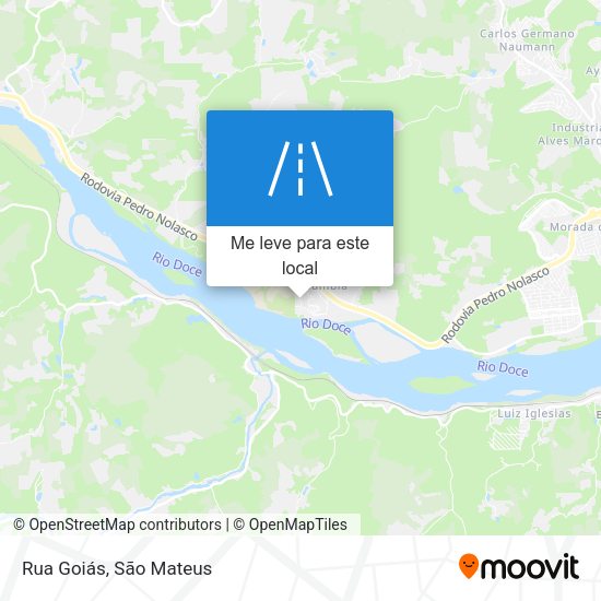 Rua Goiás mapa