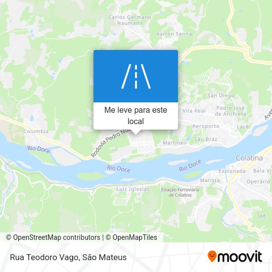 Rua Teodoro Vago mapa