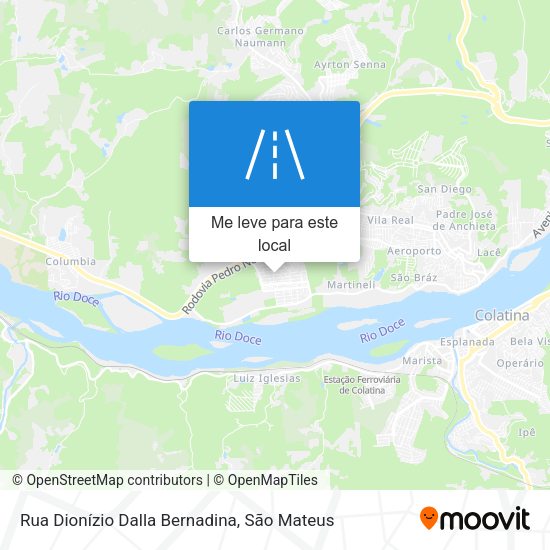Rua Dionízio Dalla Bernadina mapa