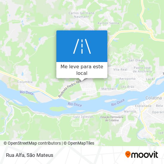 Rua Alfa mapa