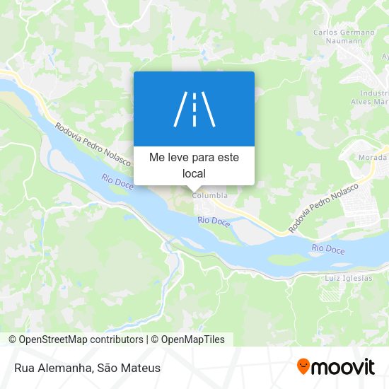 Rua Alemanha mapa