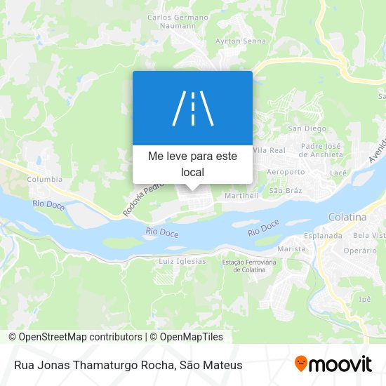 Rua Jonas Thamaturgo Rocha mapa