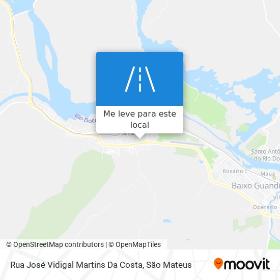 Rua José Vidigal Martins Da Costa mapa