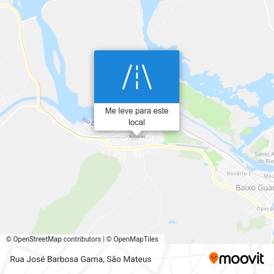 Rua José Barbosa Gama mapa