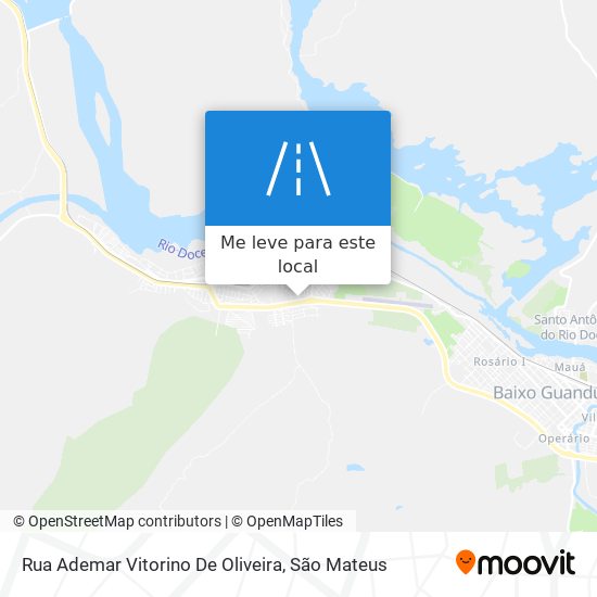 Rua Ademar Vitorino De Oliveira mapa