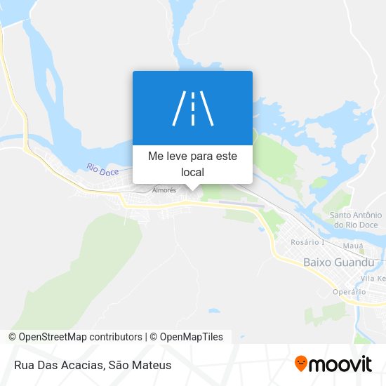 Rua Das Acacias mapa