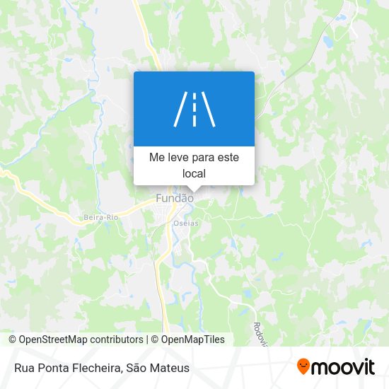 Rua Ponta Flecheira mapa