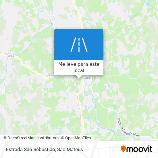Estrada São Sebastião mapa