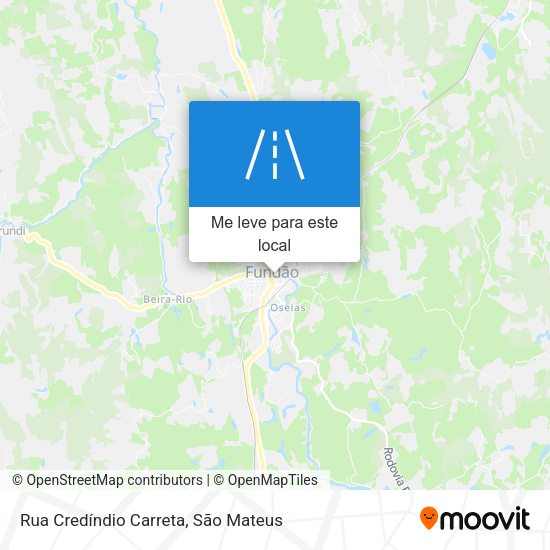 Rua Credíndio Carreta mapa