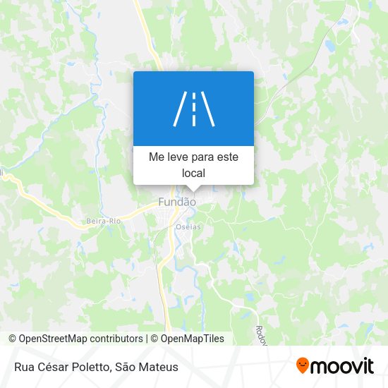 Rua César Poletto mapa