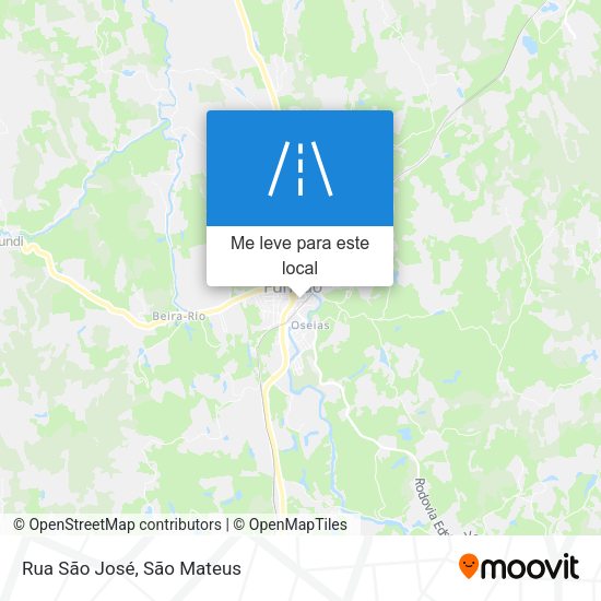 Rua São José mapa