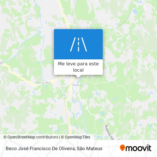 Beco José Francisco De Oliveira mapa