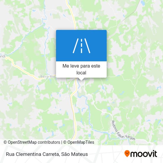 Rua Clementina Carreta mapa