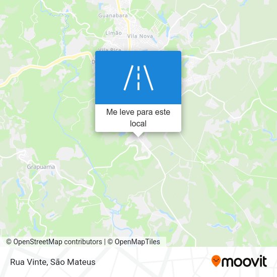 Rua Vinte mapa