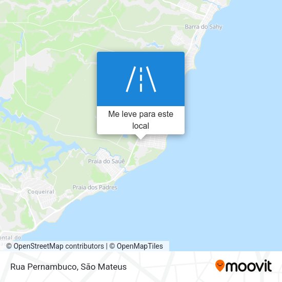 Rua Pernambuco mapa