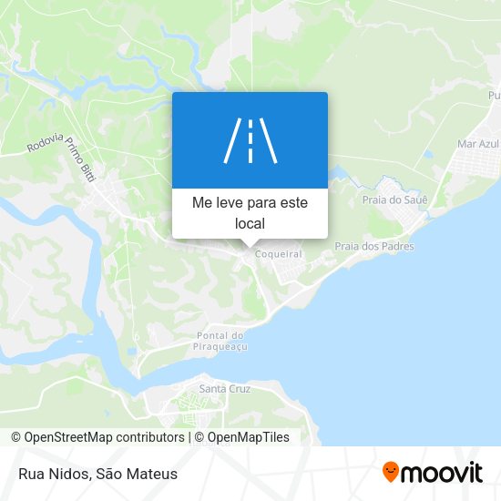 Rua Nidos mapa