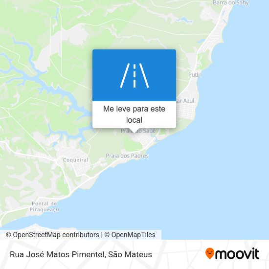 Rua José Matos Pimentel mapa