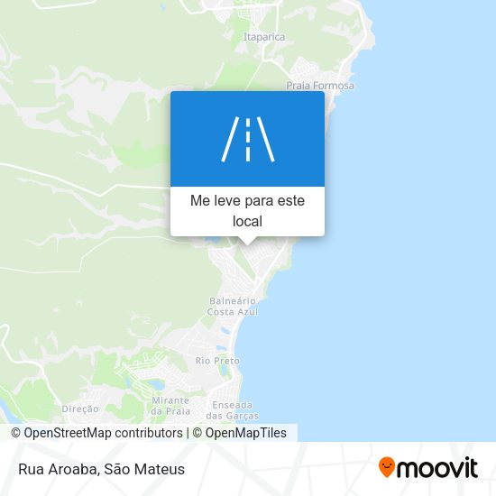 Rua Aroaba mapa