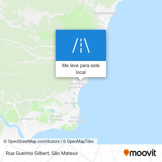 Rua Guerino Gilbert mapa