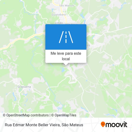 Rua Edmar Monte Beller Vieira mapa