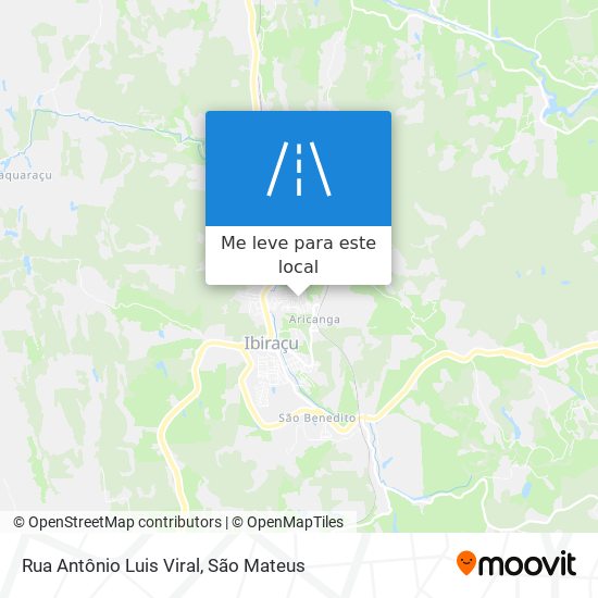 Rua Antônio Luis Viral mapa