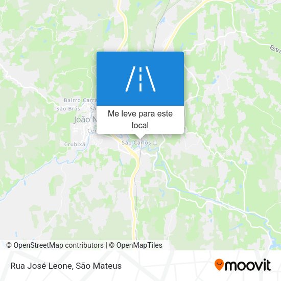 Rua José Leone mapa