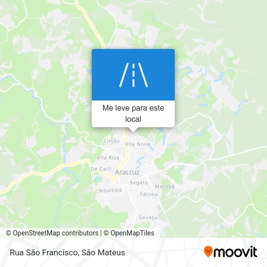 Rua São Francisco mapa