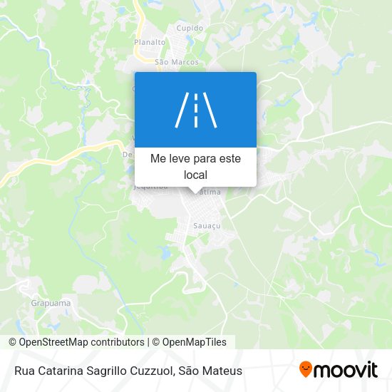 Rua Catarina Sagrillo Cuzzuol mapa